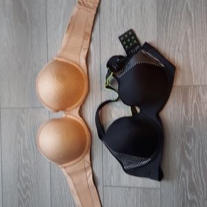 36DD Underwire Bras, strapless and a workout